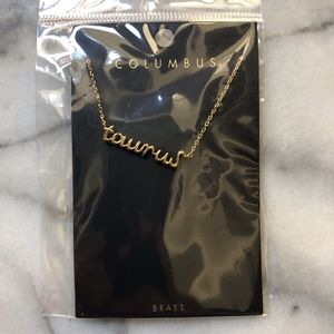 Taurus Zodiac Necklace